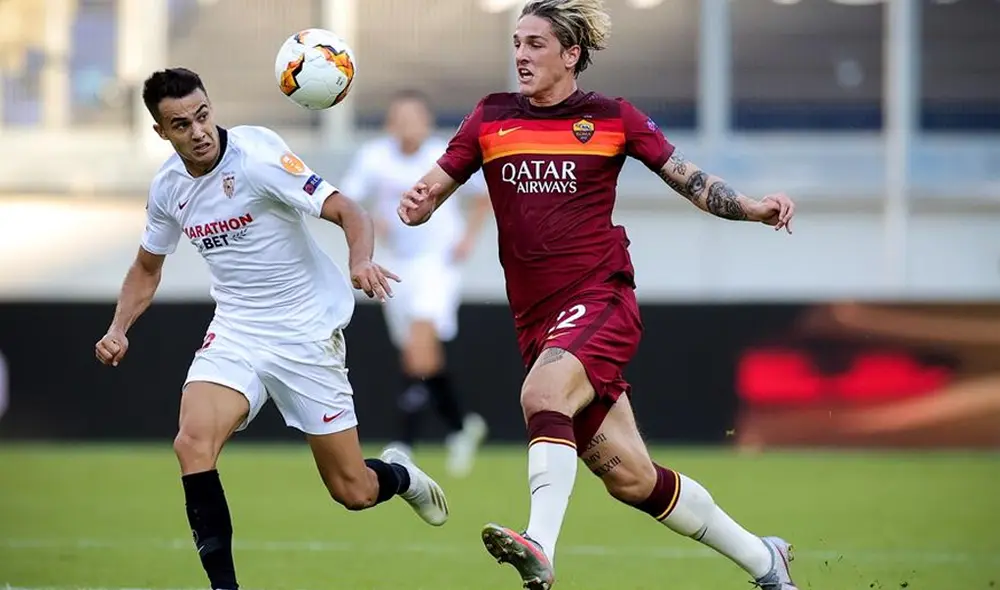 Sevilla vs. Roma por la Eurpa League. | Foto: EFE