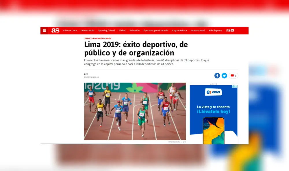 La prensa internacional elogió al Comité que organizó la clausura de los Panamericanos Lima 2019. La prensa internacional elogió al Comité que organizó la clausura de los Panamericanos Lima 2019.