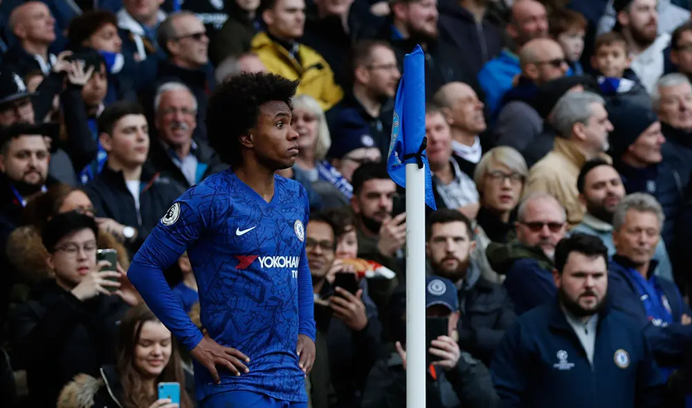 Willian termina contrato con el Chelsea en julio del 2020. (Créditos: AFP) Willian termina contrato con el Chelsea en julio del 2020. (Créditos: AFP)