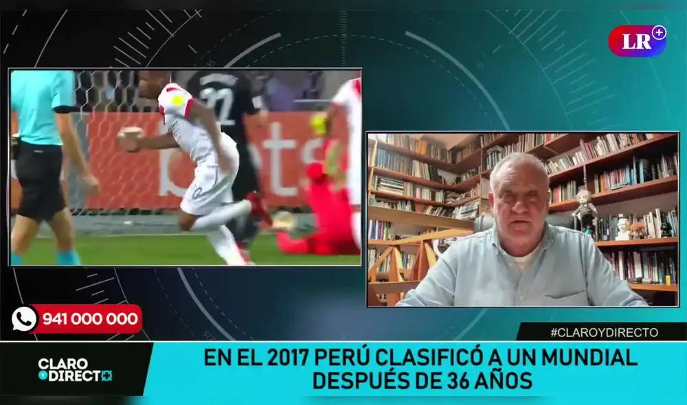 Augusto Álvarez Rodrich en Claro y Directo. Foto. LR+ Augusto Álvarez Rodrich en Claro y Directo. Foto. LR+
