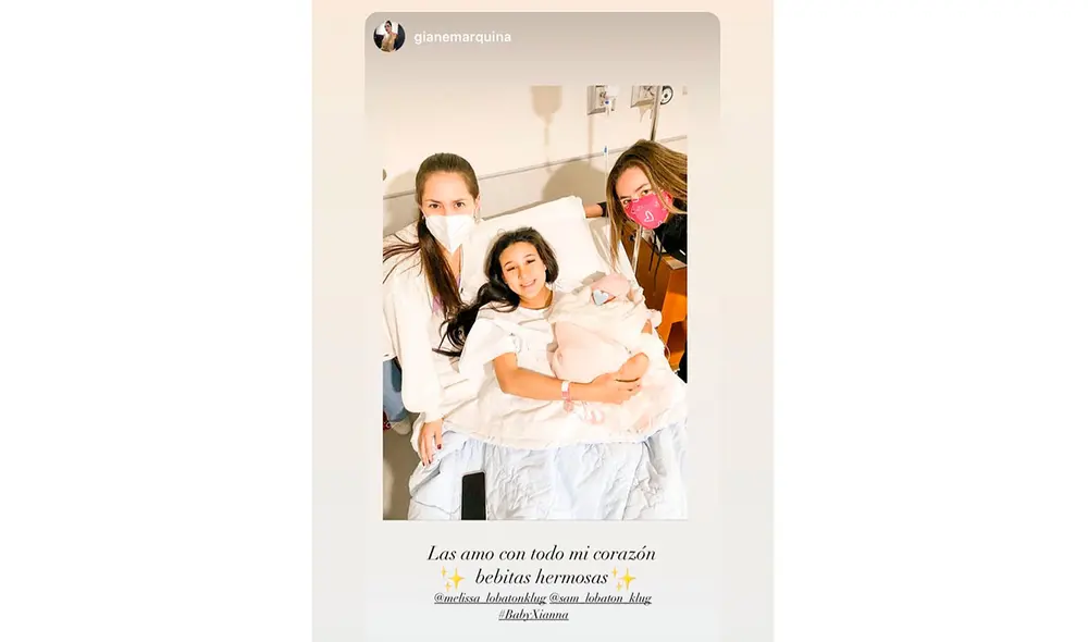 Esta foto confirma el nacimiento de la hija de Samahara Lobatón. Foto: Instagram Esta foto confirma el nacimiento de la hija de Samahara Lobatón. Foto: Instagram