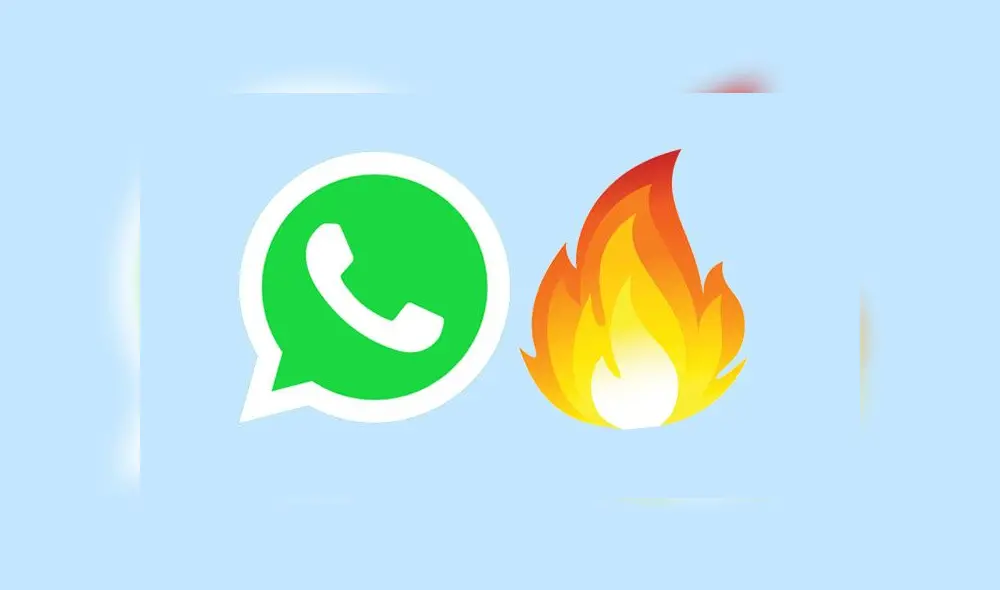 El emoji de WhatsApp de fuego. El emoji de WhatsApp de fuego.