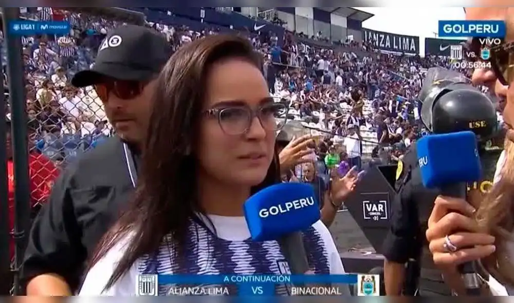 Daniela Darcourt comete blooper en final de Alianza Lima vs Binacional. Daniela Darcourt comete blooper en final de Alianza Lima vs Binacional.