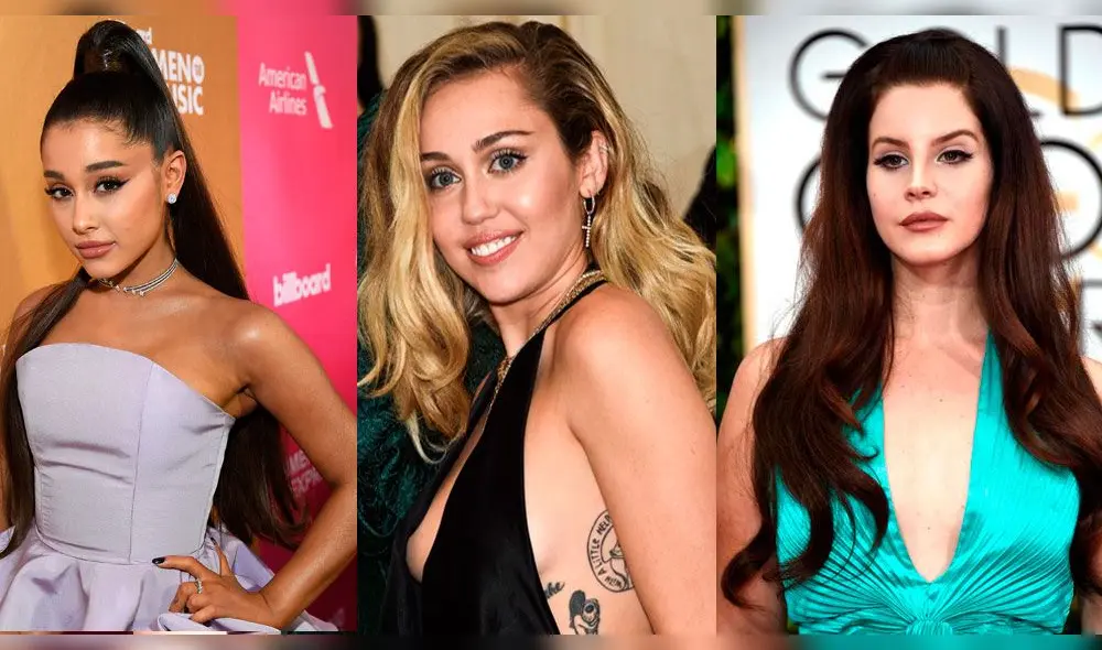 Ariana Grande, Miley Cyrus y Lana del Rey
