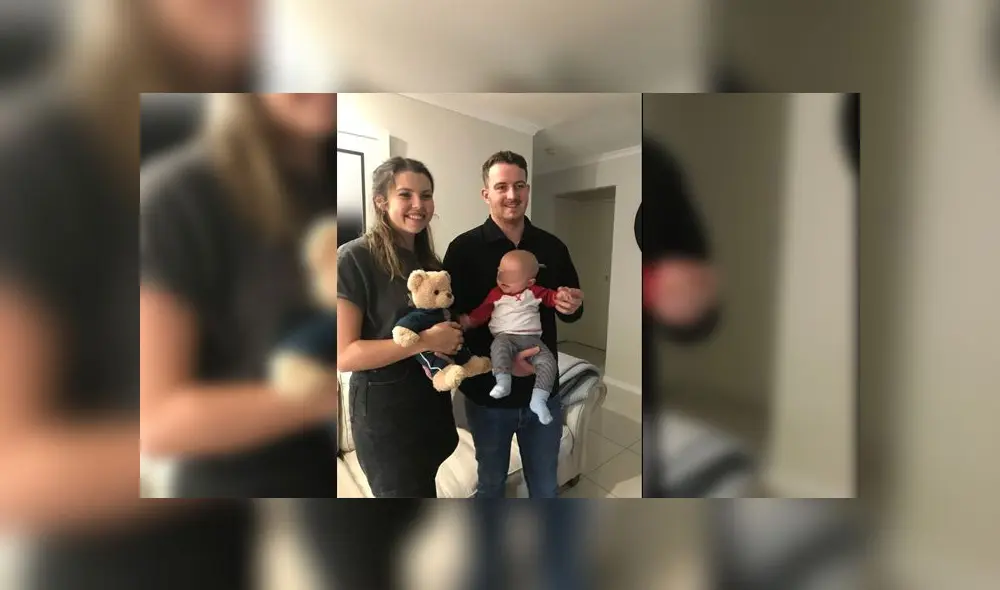 Abi y Sam con su hijo, a quien llamaron Harry, ya de regreso en Reino Unido. Foto: Facebook. Abi y Sam con su hijo, a quien llamaron Harry, ya de regreso en Reino Unido. Foto: Facebook.