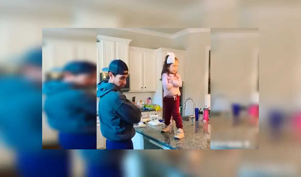 En Facebook, una madre captó la amorosa escena de su esposo e hijo que protagonizaron durante su ausencia. En Facebook, una madre captó la amorosa escena de su esposo e hijo que protagonizaron durante su ausencia.