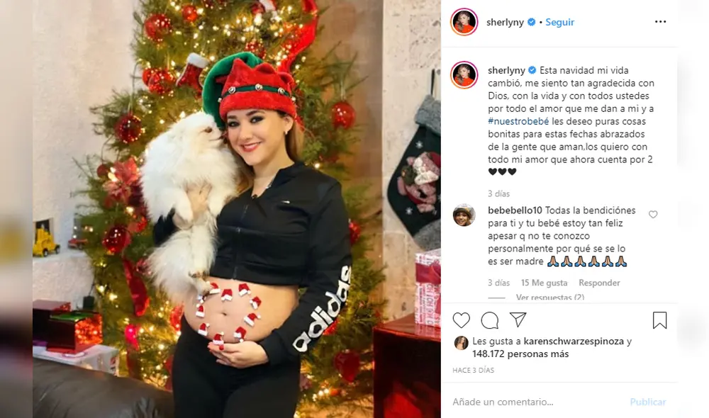 Actriz presume su embarazo. (FOTO: Instagram)