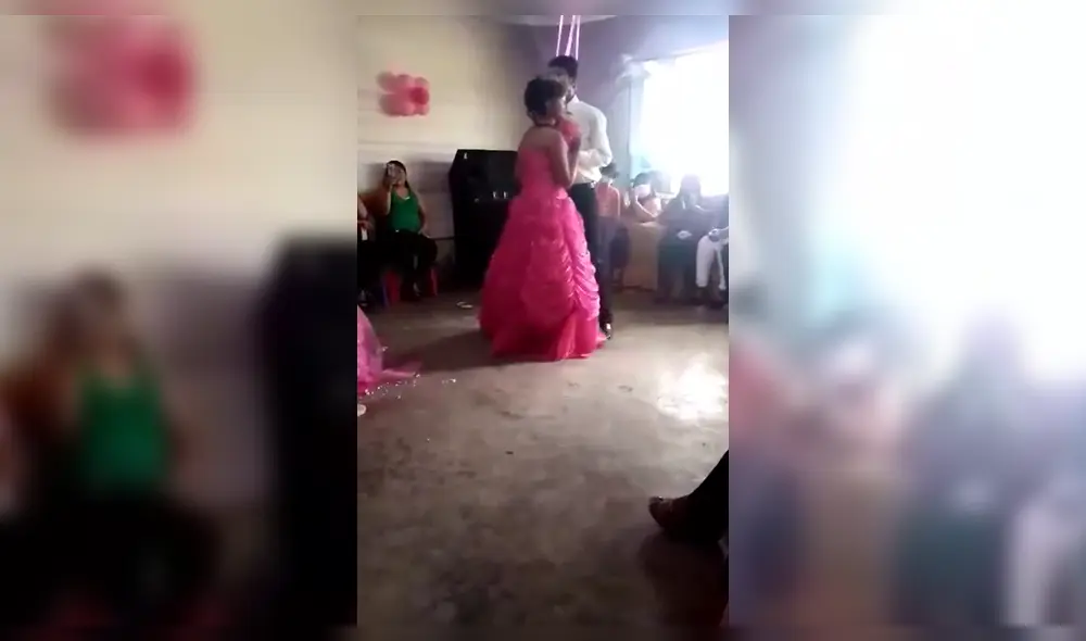Pese al estado de emergencia, la quinceañera bailó el tradicional vals con sus familiares. Pese al estado de emergencia, la quinceañera bailó el tradicional vals con sus familiares.