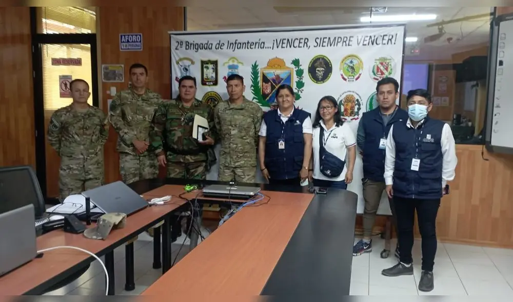 Coordinación de la ONPE con otras instituciones para la segunda vuelta. Foto: Difusión Coordinación de la ONPE con otras instituciones para la segunda vuelta. Foto: Difusión