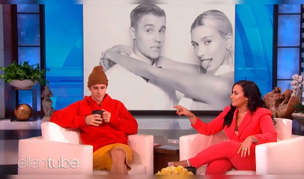 Justin Bieber le cuenta a Demi Lovato cómo conoció a Hailey Baldwin. Foto: Instagram