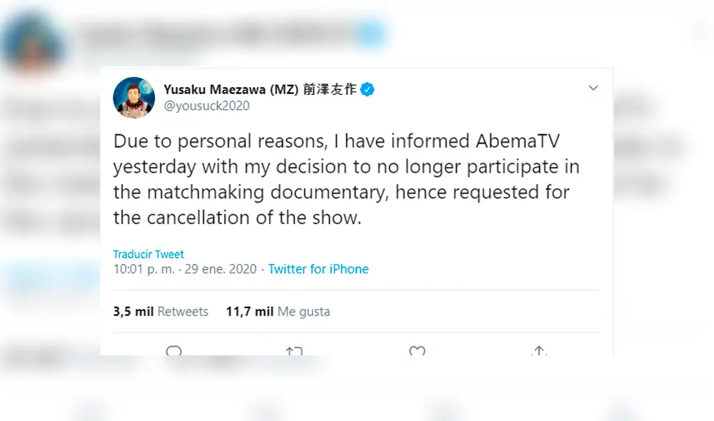 Multimillonario que buscaba novia para que lo acompañe a la Luna da marcha atrás Multimillonario que buscaba novia para que lo acompañe a la Luna da marcha atrás
