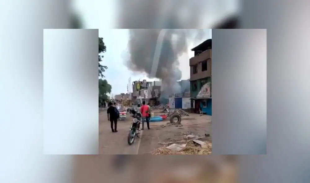 Reportan incendio en Puente Piedra. Créditos: Captura Canal N. Reportan incendio en Puente Piedra. Créditos: Captura Canal N.