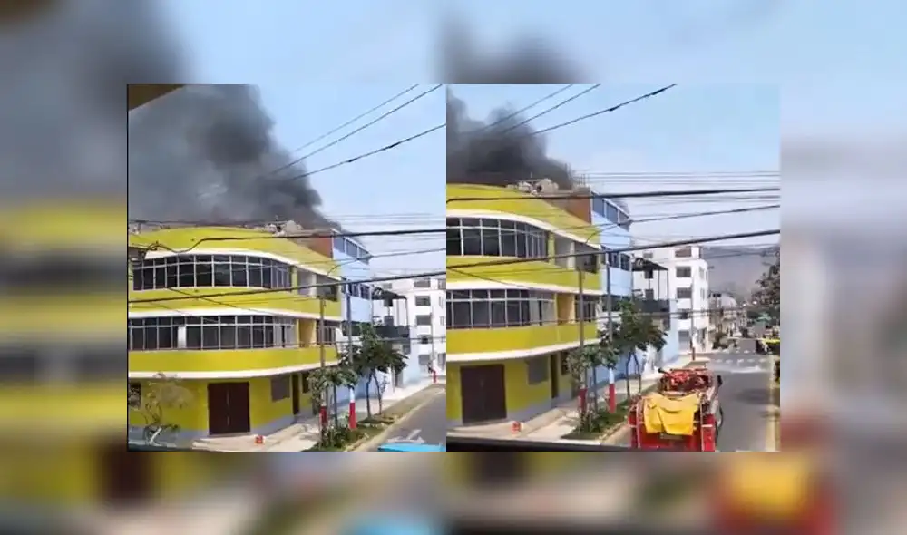 San Juan de Lurigancho: incendio en iglesia de Canto Grande alarmó a vecinos [VIDEO]