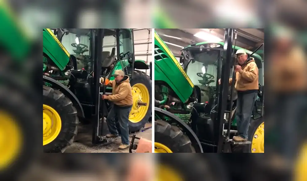 Desliza las imágenes para apreciar el tierno gesto que tuvo un joven con su padre de 89 años para que continúe trabajando.