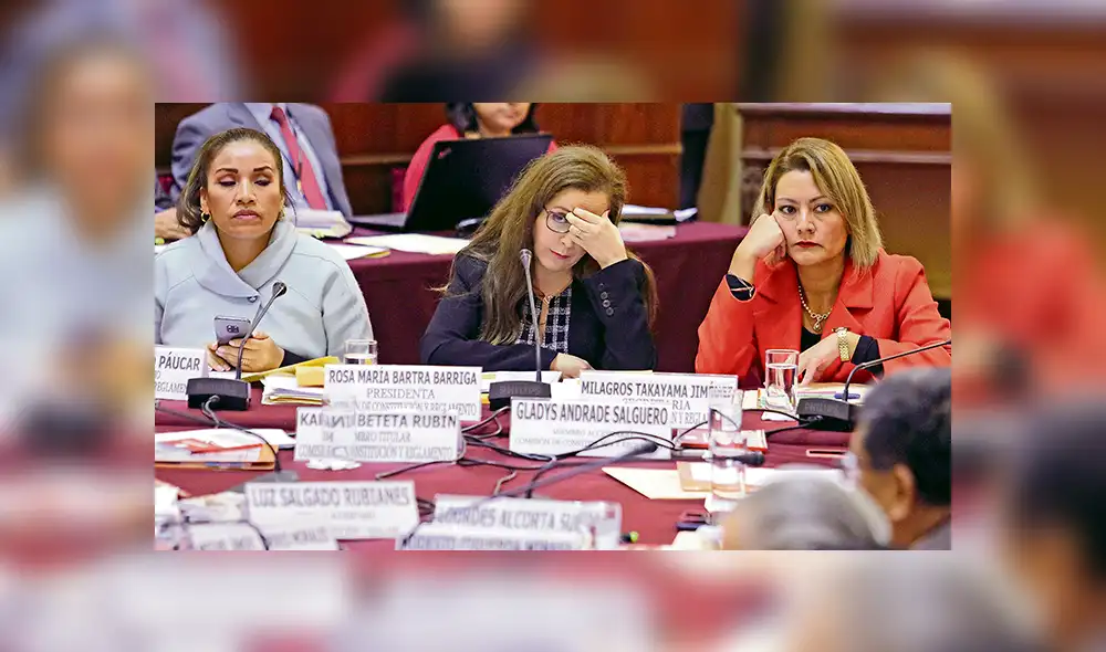 Fuerza Popular. La fujimorista Rosa Bartra ya mostró en el 2018 poco interés en sacar adelante las reformas judiciales y fue necesaria la presión ciudadana para llegar al referéndum.