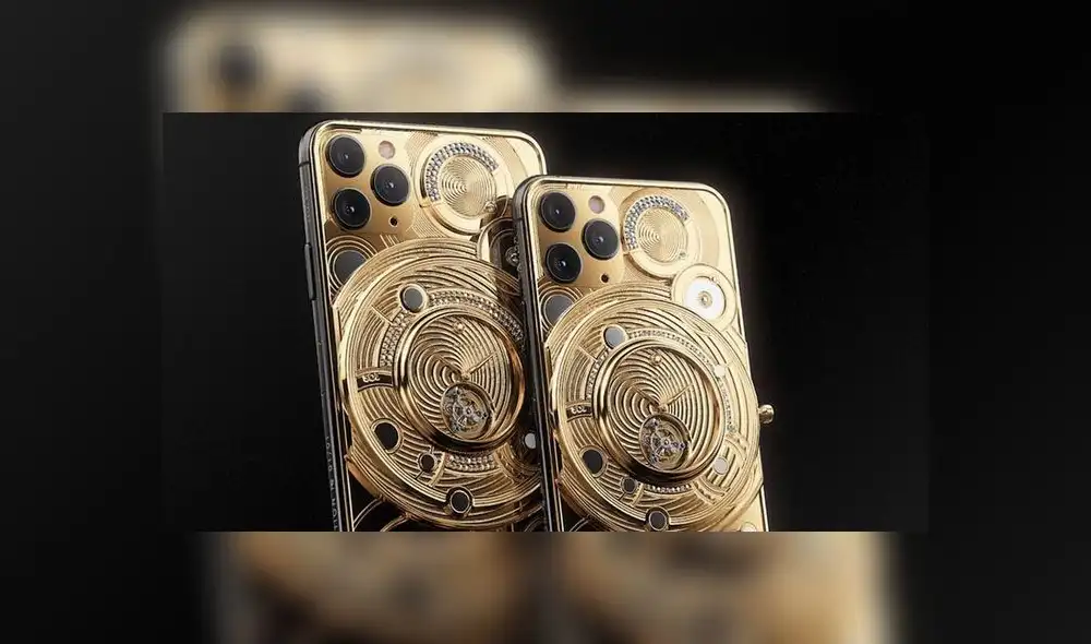 Este iPhone 11 tiene incrustados un reloj de oro y 137 diamantes.