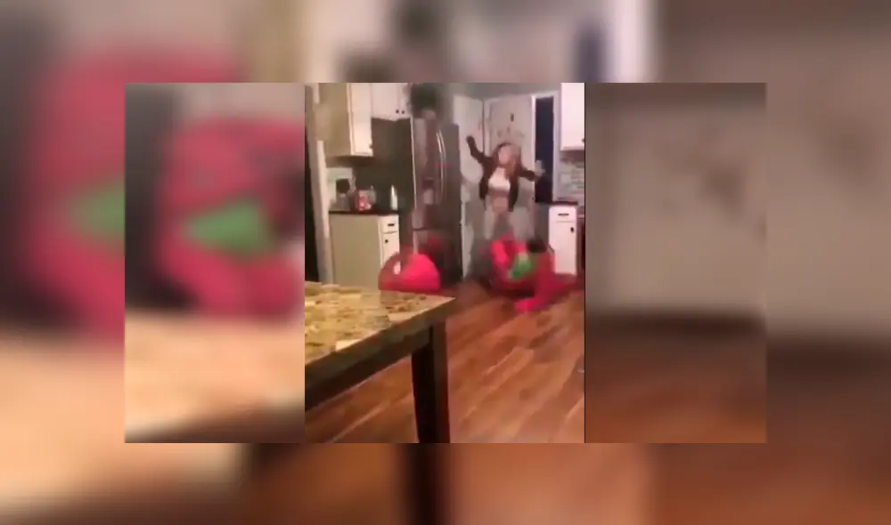 Es viral en YouTube. El joven quiso darle un singular recibimiento a su mamá al llegar a casa, pero el resultado no fue lo que esperaba y protagonizó divertido ‘blooper’