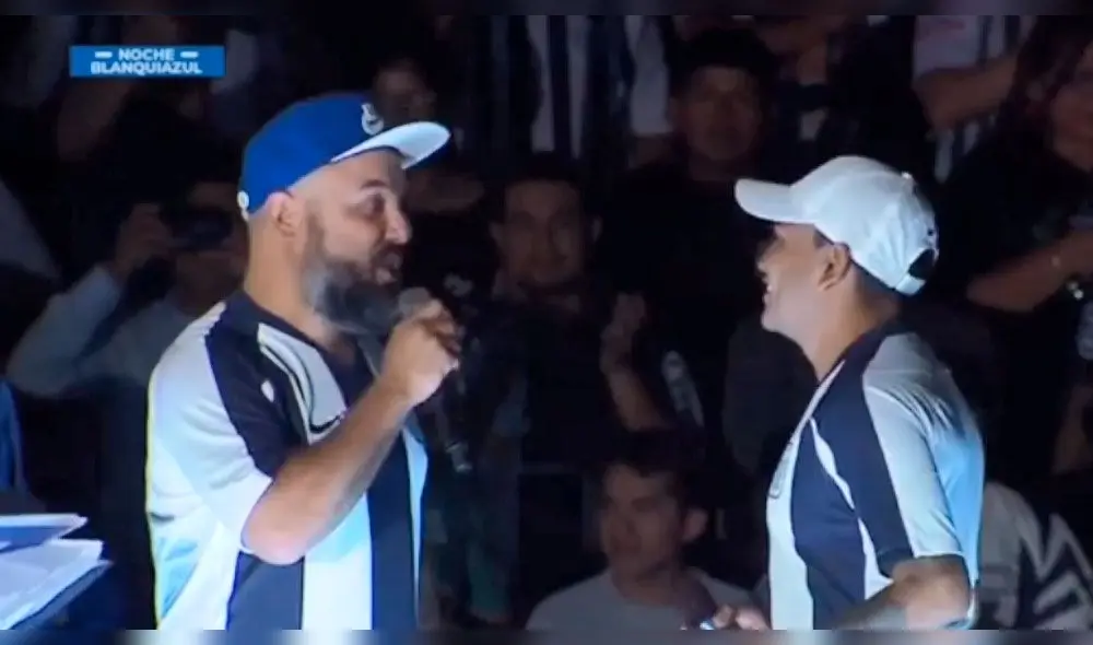 Yosimar en la "Noche Blanquiazul" Foto: captura Yosimar en la "Noche Blanquiazul" Foto: captura