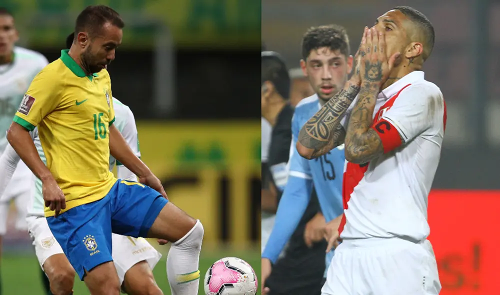 Everton Ribeiro afirmó que sabe lo peligroso que es Paolo Guerrero en la delantera. Composición: AFP/Líbero Everton Ribeiro afirmó que sabe lo peligroso que es Paolo Guerrero en la delantera. Composición: AFP/Líbero