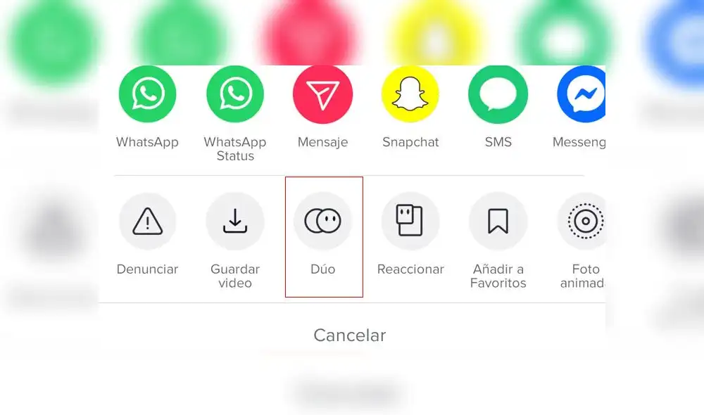 Puedes hacer duetos en TikTok con tus amigos o famosos.