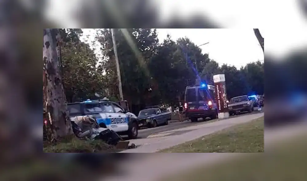 El delincuente murió cuando fue trasladado al hospital.