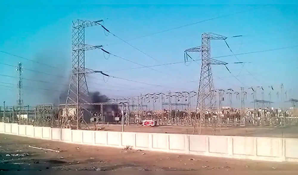 Reportan explosión e incendio en planta eléctrica de Chiclayo [VIDEO]