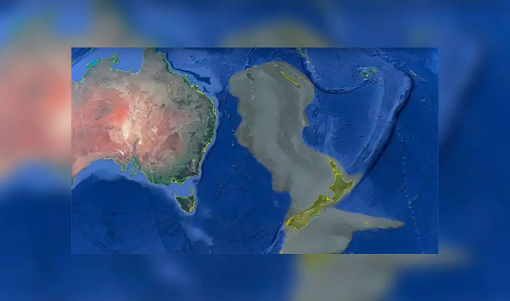 Zelandia es unaa región de corteza continental de dos veces el tamaño de la India sumergida bajo el suroeste del océano Pacífico. Foto: Europa Press