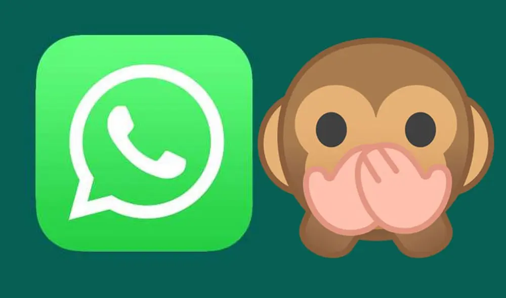 El emoji de WhatsApp del monito tapándose la boca. Foto: captura LR El emoji de WhatsApp del monito tapándose la boca. Foto: captura LR