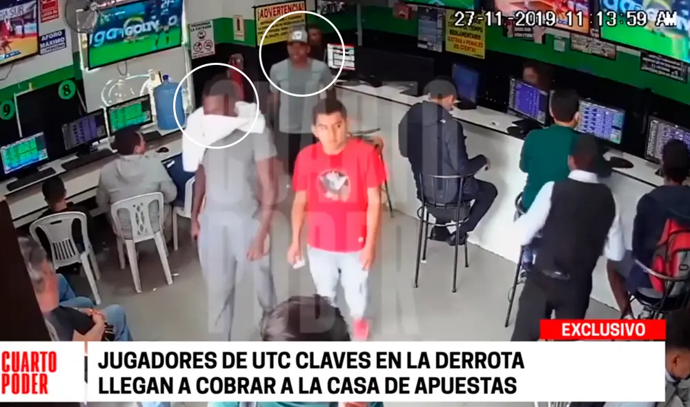 Jugadores de UTC fueron a cobrar apuesta por la derrota con Pirata FC. Foto: Captura Jugadores de UTC fueron a cobrar apuesta por la derrota con Pirata FC. Foto: Captura