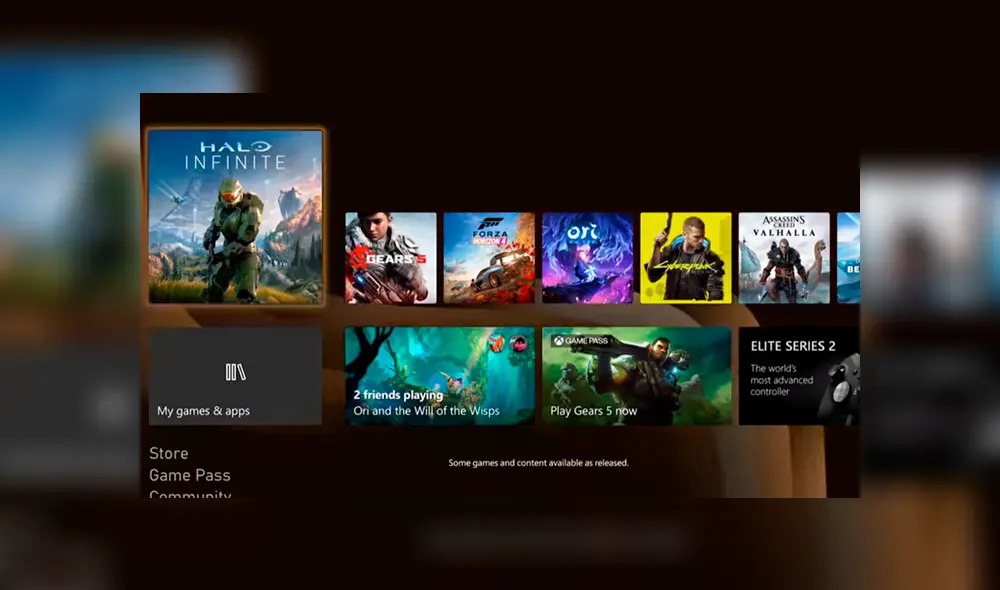 Habrá varios títulos interesantes, pero no Halo Infinite. Foto: Captura / YouTube.