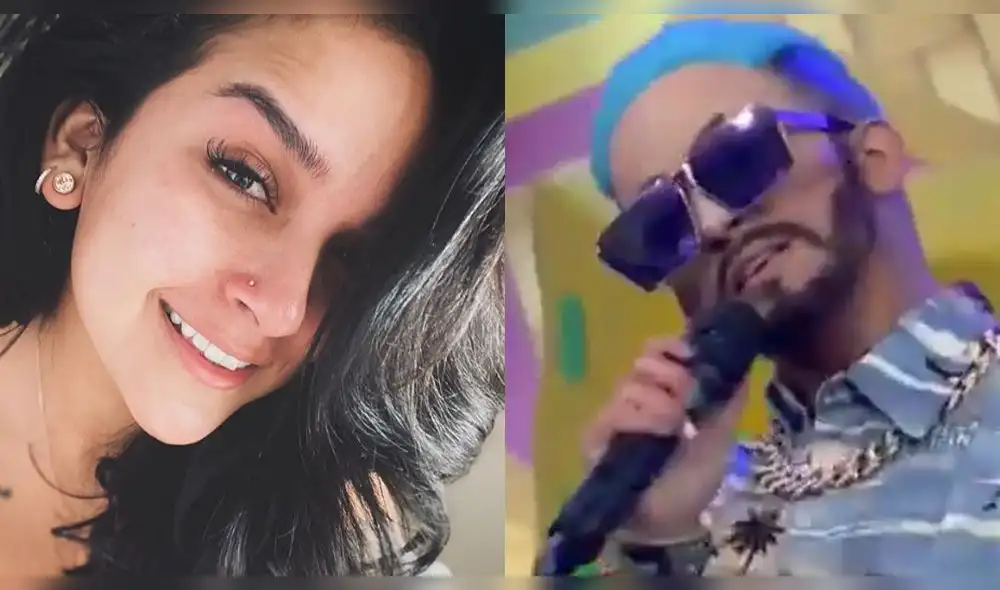 Daniela Darcourt imita a J Balvin en divertida secuencia del programa. Fotos: Instagram Daniela Darcourt imita a J Balvin en divertida secuencia del programa. Fotos: Instagram