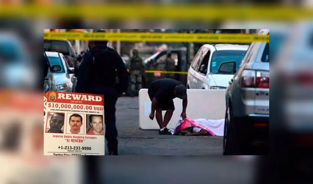 El cuerpo fue encontrado en una pista de Guanajuato, terreno disputado por 'El Mencho' y 'El Marro'. Foto: Composición