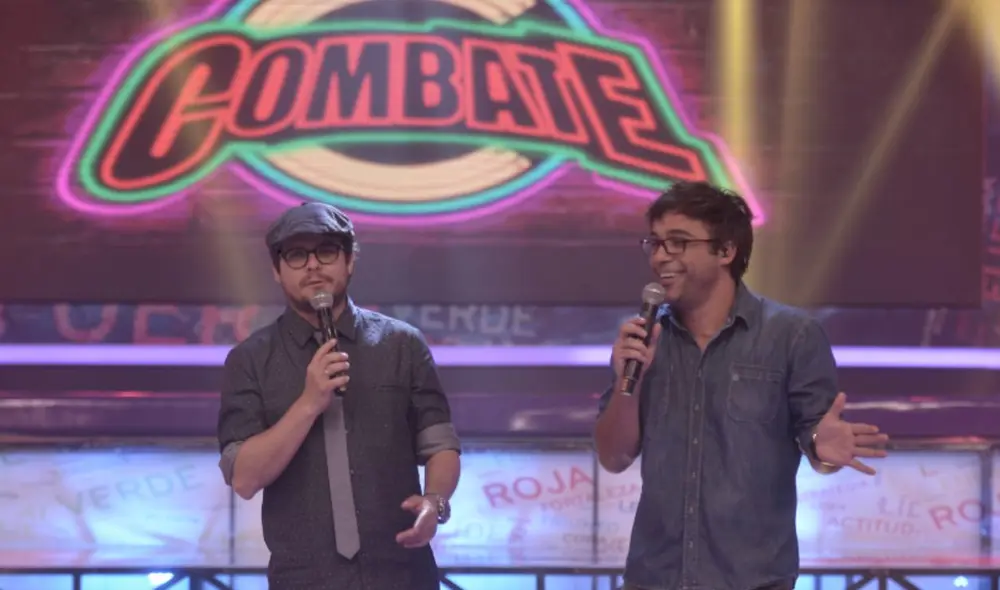 Gian Piero Díaz y Renzo Schuller asumieron la conducción del reality juvenil Combate. Foto: La República