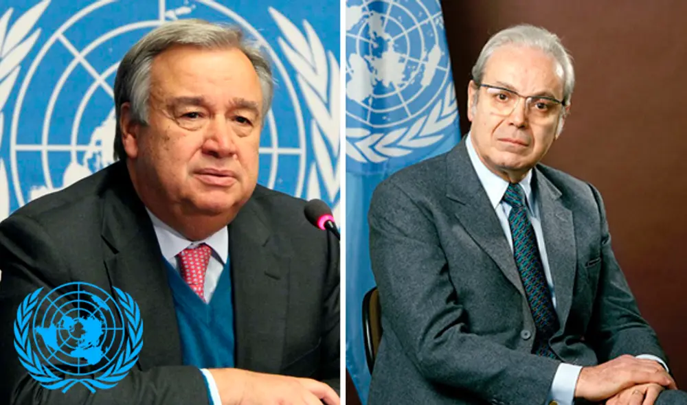 El secretario general de la ONU, Antonio Guterres, se pronunció por la muerte de Javier Pérez de Cuellar.