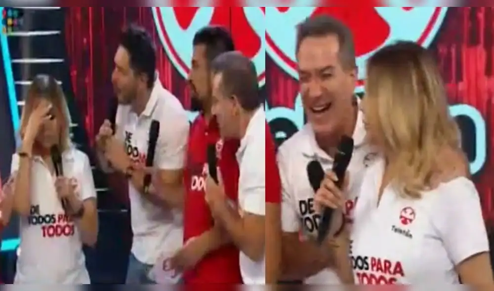 Cristian Rivero se ríe de Gisela Valcárcel por pedir “votaciones” en plena Teletón 2019