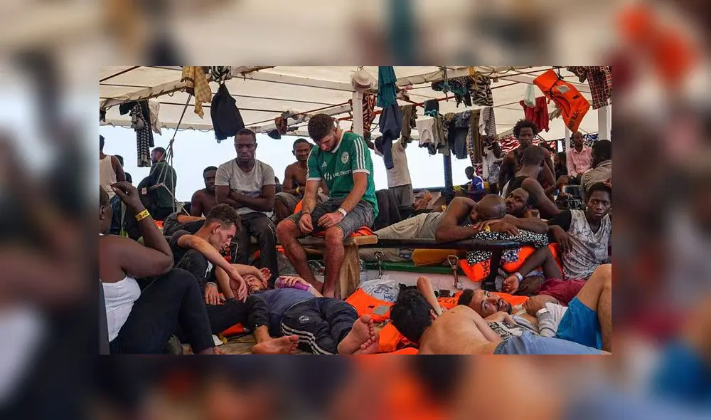 Los migrantes fueron rescatados en diversas operaciones por la ONG Open Arms. Foto: El País.