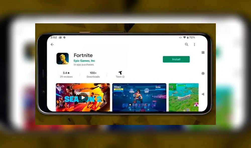 Fortnite también es sacado de la Play Store. (Fotos: El Output)