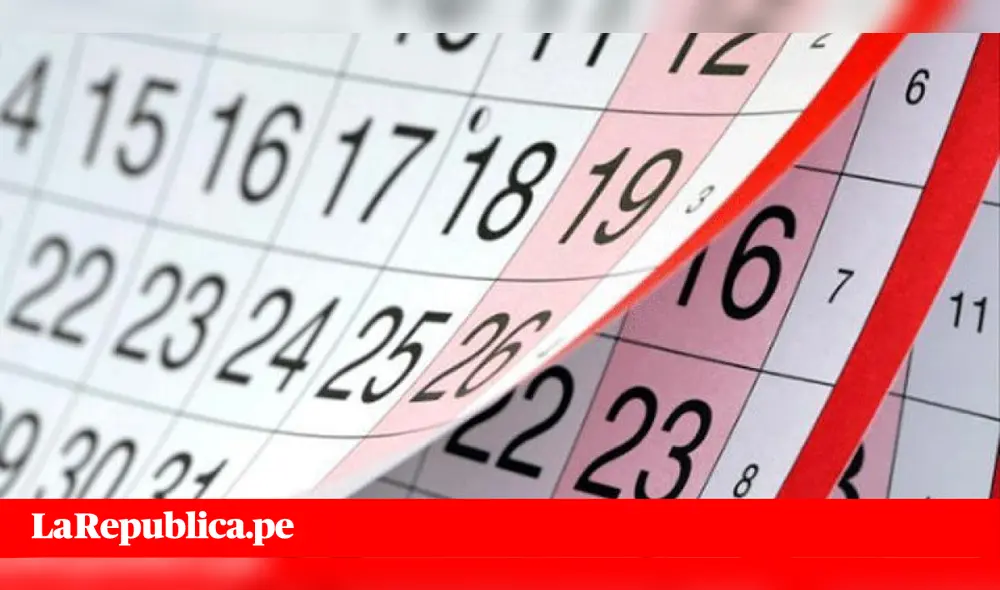Feriados 2018: ¿Cuáles son los días sin laborar que quedan en el año?