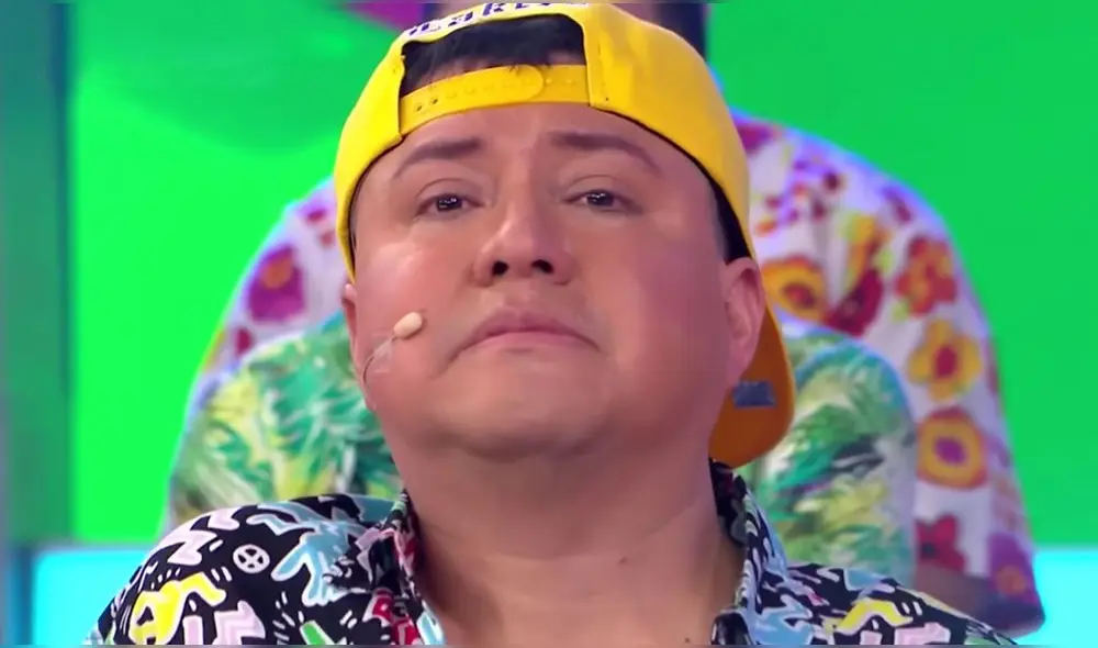 Jhon Sandoval ‘Nabito’ es hijo del cómico ambulante Roger Sandoval ‘Cotito’. Foto: captura América TV