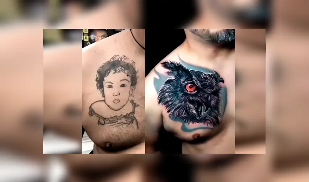 En Facebook, un hombre no imaginó cómo quedaría el resultado de su nuevo diseño de tatuaje en su pecho. En Facebook, un hombre no imaginó cómo quedaría el resultado de su nuevo diseño de tatuaje en su pecho.