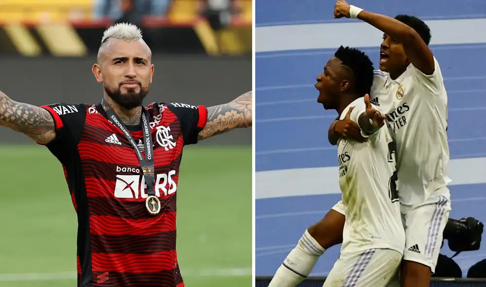 Arturo Vidal arremetió contra el Real Madrid en medio de sus celebraciones por ser campeón de la Copa Libertadores. Foto: composición/EFE Arturo Vidal arremetió contra el Real Madrid en medio de sus celebraciones por ser campeón de la Copa Libertadores. Foto: composición/EFE