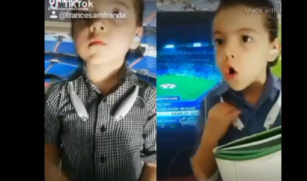 La pequeña fanática del fútbol imitó el relato de la final de Libertadores. Foto: Facebook/TikTok/@francesamiranda