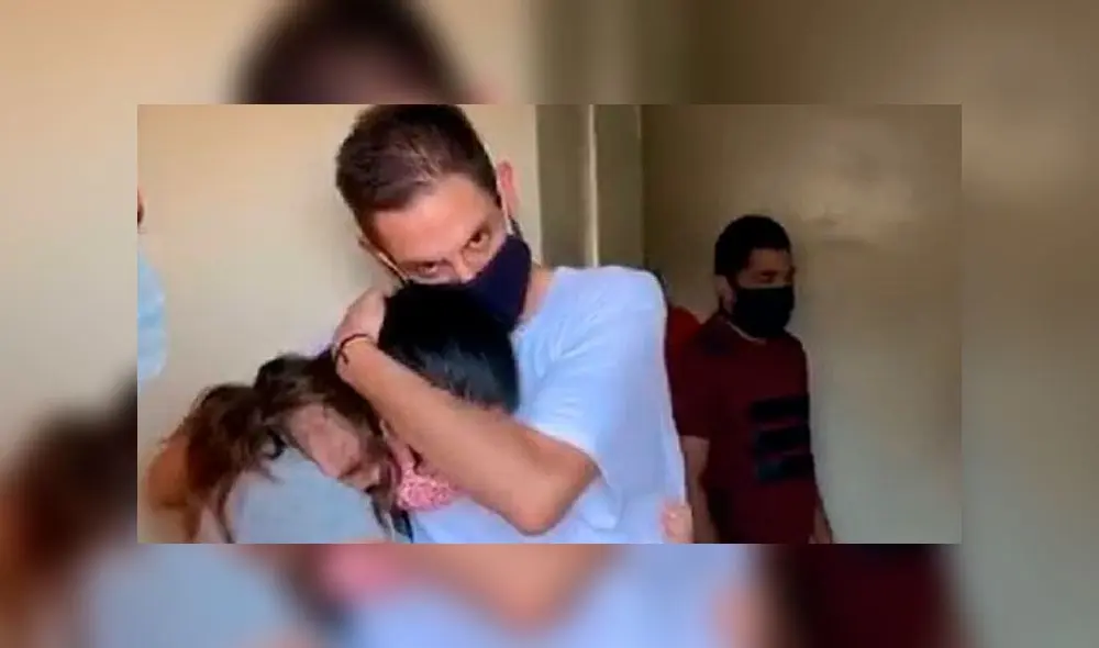 Juan Requesens abraza a su hermana, Rafael Requesens, tras salir de prisión. Foto: Twitter. Juan Requesens abraza a su hermana, Rafael Requesens, tras salir de prisión. Foto: Twitter.