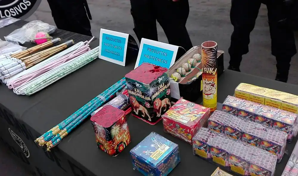 La PNP pide a la ciudadanía que los menores de edad no manipulen estos piroténicos. Foto: URPI - GLR