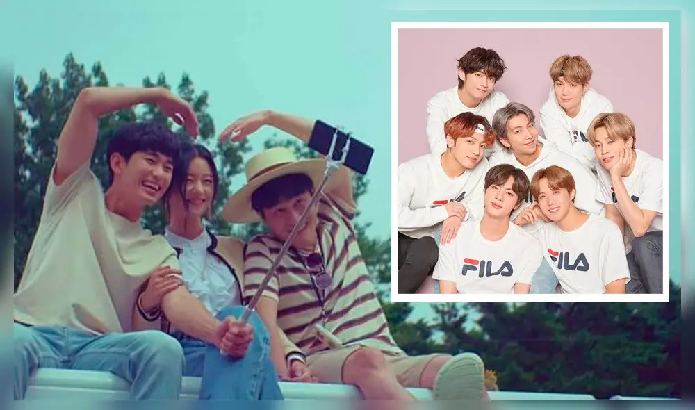 BTS estuvo presente en la grabación del episodio final de It’s okay to not be okay. Crédito: fotocomposición