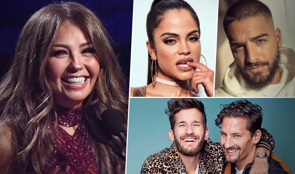 Thalía y sus mejores éxitos en el género urbano  Foto: composición / Instagram