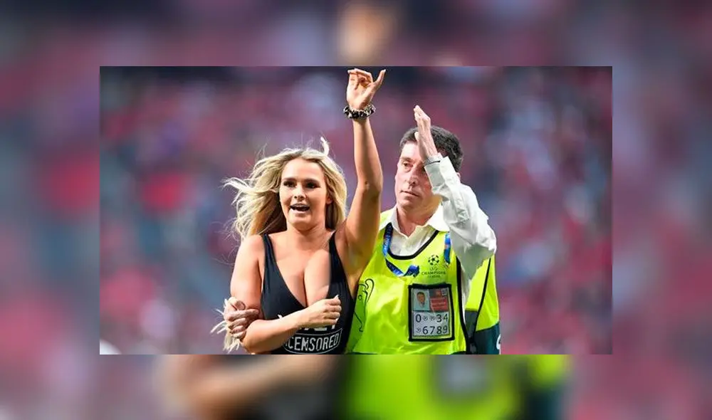 Kinsey Wolanski, la modelo que deberá pagar miles de dólares por interrumpir final de Champions League [VIDEO]