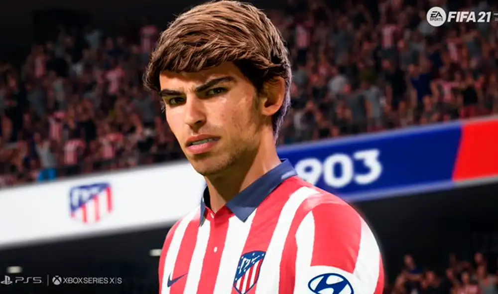 João Félix, jugador del Atlético Madrid, en FIFA 21. Foto: EA Sports