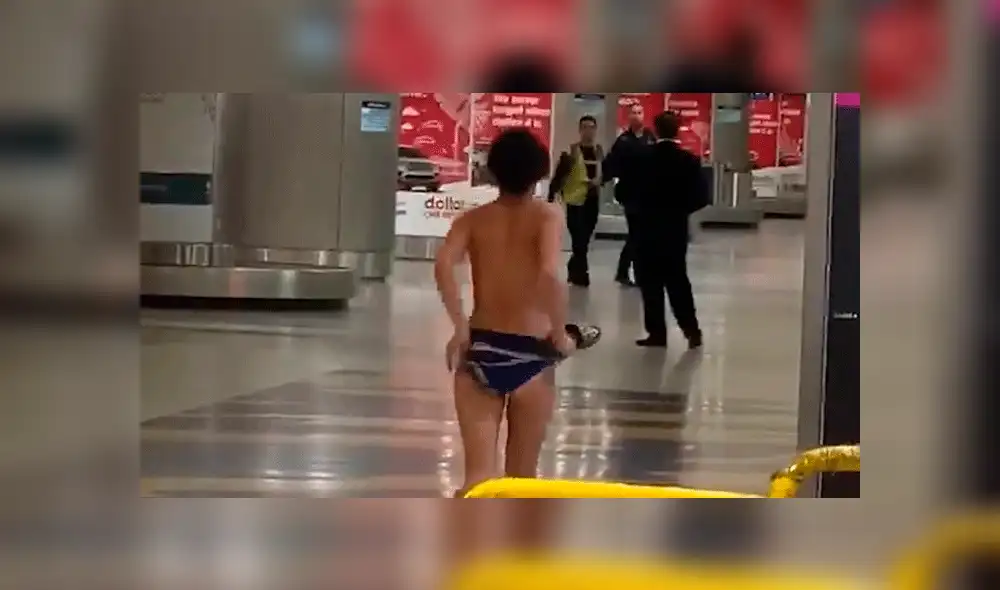 Mujer se desnudó en el aeropuerto de Miami y terminó arrestada [VIDEO]