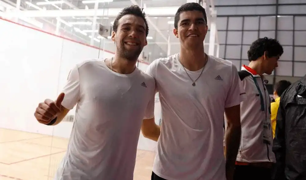 Diego Elías y Alonso Escudero en la semifinal de los Panamericanos Lima 2019. Foto: Rodolfo Contreras - La República